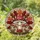 Amanita Mushroom Red Cap White Spots Autumn Leaves - Home Decor Gift for Mushroom Lover Stained Glass Suncatcher - 1