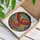 Crimson Orange Phoenix Stained Glass Mosaic - Home Decor Gift for Bird Lover Stained Glass Suncatcher - 3