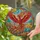 Crimson Orange Phoenix Stained Glass Mosaic - Home Decor Gift for Bird Lover Stained Glass Suncatcher - 2
