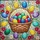Easter Basket Eggs Blooming Flowers - Easter Gift Spring Decor Stained Glass Suncatcher - 5