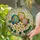 Stained Glass Eggs Frangipani Leaves Swirling Organic Mosaic - Home Decor Gift Stained Glass Suncatcher - 2