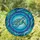 Iridescent Sea Turtle Circular Stained Glass Mosaic - Wildlife Lover Home Decor Gift Stained Glass Suncatcher - 1