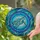 Iridescent Sea Turtle Circular Stained Glass Mosaic - Wildlife Lover Home Decor Gift Stained Glass Suncatcher - 2
