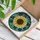 Stained Glass Sunflower Leaf Vine Mosaic Floral - Home Decor Gift for Garden Lover Stained Glass Suncatcher - 3