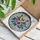 Butterfly Iridescent Wings Purple Pink Bloom - Home Decor Gift for Wildlife Lover Stained Glass Suncatcher - 3