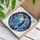 Majestic Upright Penguin Ice Shards Water Aurora - Luminous Wildlife Home Decor Gift Stained Glass Suncatcher - 3