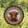 Highland Bull Celtic Knot Floral Pine - Farmhouse Decor for Cow Lover Stained Glass Suncatcher - 1