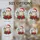 Owl Santa Hat Poinsettia Snowflakes - Christmas Holiday Gift for Owl Lovers Stained Glass Suncatcher - 4