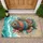 Wooden Fish Seashell Starfish - Coastal Home Decor Gift Doormat - 1