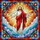 Jesus Christ Welcoming Golden Halo Billowy Clouds Floral Mosaic Home Decor Gift Stained Glass Suncatcher - 5