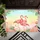 Pink Flamingos Peonies Chrysanthemums Tropical Leaves Tropical Home Decor Bird Lover Gift Doormat - 6