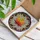 Autumn Maple Leaf Ruby Red Cabochons Stained Glass Mosaic - Fall Seasonal Home Decor Gift Stained Glass Suncatcher - 3