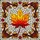 Autumn Maple Leaf Ruby Red Cabochons Stained Glass Mosaic - Fall Seasonal Home Decor Gift Stained Glass Suncatcher - 5