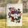 Patriotic Floral Arrangement Lily Rose Hydrangea American Flag M Vase - Home Decor Garden Flag - 1