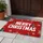 Merry Christmas White Snowflakes Dark Green Trees - Christmas Home Decor Doormat - 5