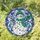 Cheerful Snowman Christmas Lights Mosaic Snowflakes - Winter Holiday Gift Stained Glass Suncatcher - 1
