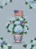 Chinoiserie Ginger Jar Initial M American Flag - Independence Day Celebration Garden Flag - 6