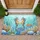Seahorses Clownfish Coral Garden Underwater Scene - Home Decor Gift for Ocean Lovers Doormat - 1