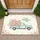 Vintage Light Blue Pickup Truck Wildflowers Happy Mother's Day Gift Doormat - 1