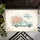 Vintage Light Blue Pickup Truck Wildflowers Happy Mother's Day Gift Doormat - 6