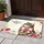 Fluffy Tabby Cat Pink Bow Watercolor Rose Floral Happy Mother's Day Gift Doormat - 5