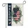 Distressed Three Layered American Flag Hearts Welcome - Patriotic Home Decor Gift Garden Flag - 3
