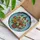 Woven Basket Flowers Butterflies Lantern Blue Aqua Glass Mosaic - Home Decor Gift Stained Glass Suncatcher - 3