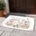 Fluffy White Easter Bunny, Pastel Eggs, Spring Flowers, Butterflies - Easter Home Decor Gift Doormat - 5