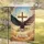 Bald Eagle American Flag Cross 1776-2026 - USA 250th Anniversary Garden Flag - 5