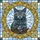 British Shorthair Cat Golden Filigree - Cat Lover Home Decor Gift Stained Glass Suncatcher - 5