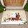 Dachshund Pug Snowman Christmas Holiday Decor - Dog Lover Gift Doormat - 1
