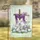 White Lamb Royal Purple Cross Hydrangea Butterflies - Christian Easter Faith Home Decor Garden Flag - 1