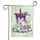 White Lamb Royal Purple Cross Hydrangea Butterflies - Christian Easter Faith Home Decor Garden Flag - 3