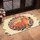 Ginger Orange Cat Red Berry Flower Leaf Branches - Home Entryway Decor for Cat Lover Doormat - 4