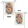 Word Foot Coral Peach Orange Blossoms Teal Green Foliage Reddish Dots - Home Decor Gift Garden Flag - 4