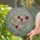 Lush Heart Wreath Blooming Roses Daisies Vines - Home Decor Gift for Garden Lover Stained Glass Suncatcher - 2