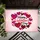 Happy Valentine's Day Fuchsia Magenta Red Hearts - Valentine's Day Celebration Doormat - 6
