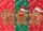 Gingerbread Men Santa Hat Candy Cane Holly Snowflakes Diagonal Stripes - Christmas Gift Doormat - 7