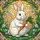 White Rabbit Carrot Green Floral - Home Decor Gift for Garden Lover Stained Glass Suncatcher - 5