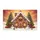 Gingerbread House Christmas Trees Snowmen Winter Wonderland Holiday Decor Doormat - 3