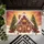 Gingerbread House Christmas Trees Snowmen Winter Wonderland Holiday Decor Doormat - 6