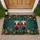 Christmas Nutcracker Soldiers Pine Boughs Golden Baubles Ornaments - Festive Holiday Gift Doormat - 1