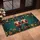 Christmas Nutcracker Soldiers Pine Boughs Golden Baubles Ornaments - Festive Holiday Gift Doormat - 4