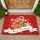 Gingerbread Man Candy Cane Snowflakes - Christmas Holiday Decor Gift Doormat - 1