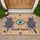 Hamsa Hands Evil Eye Symbols Floral Feather Star Good Luck Home Entryway Decor Gift Doormat - 1