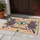 Hamsa Hands Evil Eye Symbols Floral Feather Star Good Luck Home Entryway Decor Gift Doormat - 5