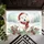 Fluffy White Puppy Santa Hat Plaid Scarf Evergreen - Christmas Gift for Puppy Lover Doormat - 6