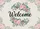 Welcome Script Floral Garland Eucalyptus Berries - Elegant Rustic Home Decor Gift Doormat - 7