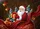 Smiling Santa Claus Christmas Gifts Red Ribbon - Holiday Home Decor Gift Doormat - 7