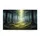 Dramatic Winding Forest Path Lush Green Mossy Rocks Dappled Sunlight - Home Decor Gift Doormat - 3